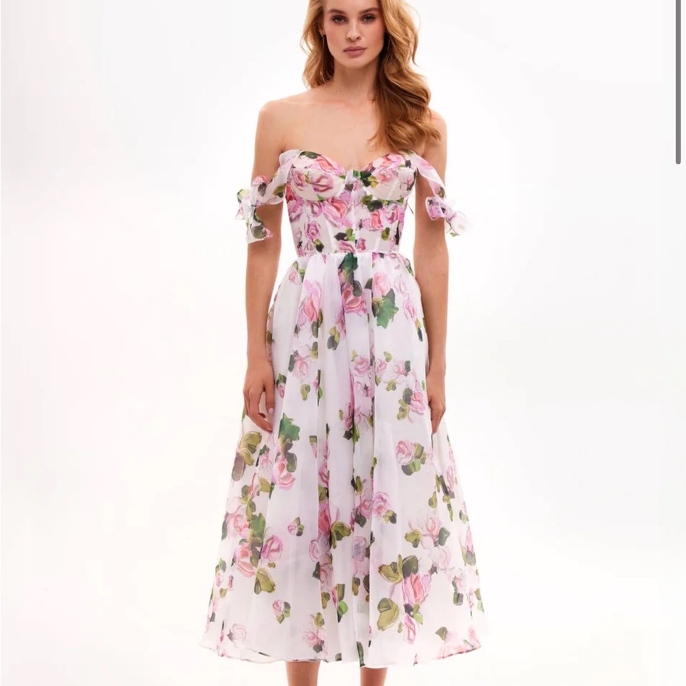 Milla White Off-Shoulder Sundress for Weddings